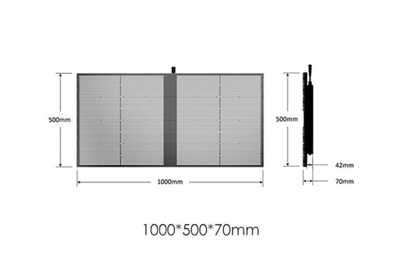 高い明るさの屋内屋外 SMD P2.84 P20 フル カラーのビデオ壁ガラス LED の網