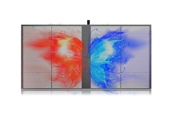 高い明るさの屋内屋外 SMD P2.84 P20 フル カラーのビデオ壁ガラス LED の網