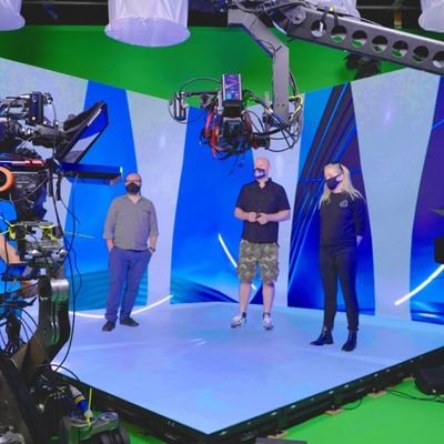 HD 16 ビット P1.95 屋内仮想 XR LED スクリーンの背景の撮影