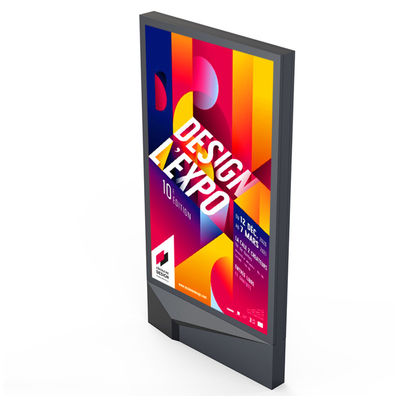 簡単にインストールする 3840Hz IP65 防水 P4 P5 P6 P8 P10 10000nits 屋外 LED Mupi LED デジタルサイン