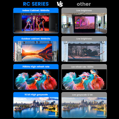 7680Hz P2.976 ステージのための壁ビデオディスプレイ 教会コンサート イベント パンタラ 室内・屋外レンタル LEDスクリーン レンタル