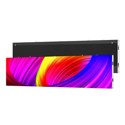 アルミニウムキャビネット 室内LEDスクリーン P1.56 P1.95 P2.5 P2.6 P2.9 P391, 500x250/750x250/1000x250mm 展示や小売ディスプレイのために