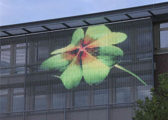 高い明るさの屋外の透明なLED表示スクリーン500mm x 1000mmのキャビネット