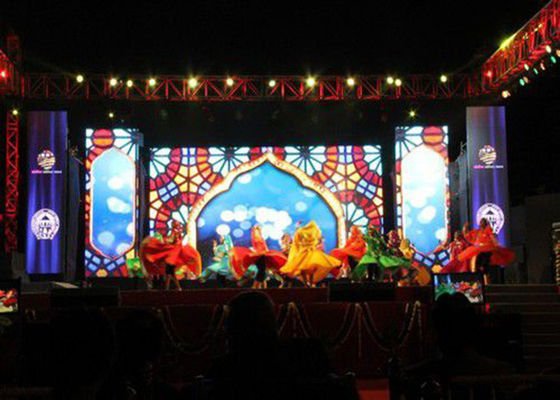 SMDのカーテンP4屋内フル カラーのLED表示防水広告のビデオ壁