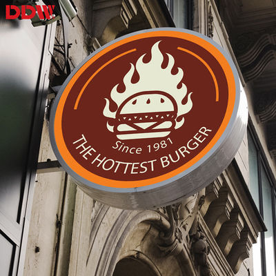 屋外の P4.68 の円形の LED の印、円形の導かれたロゴの表示