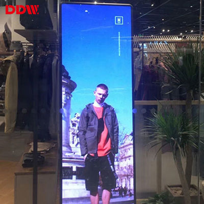 デジタルビデオ広告 LED ミラースクリーン 屋内 超薄型 ポータブル P1.75 P2 P2.5