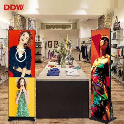 デジタルビデオ広告 LED ミラースクリーン 屋内 超薄型 ポータブル P1.75 P2 P2.5